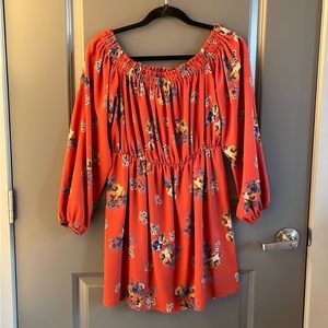 Embrace off the shoulder floral dress